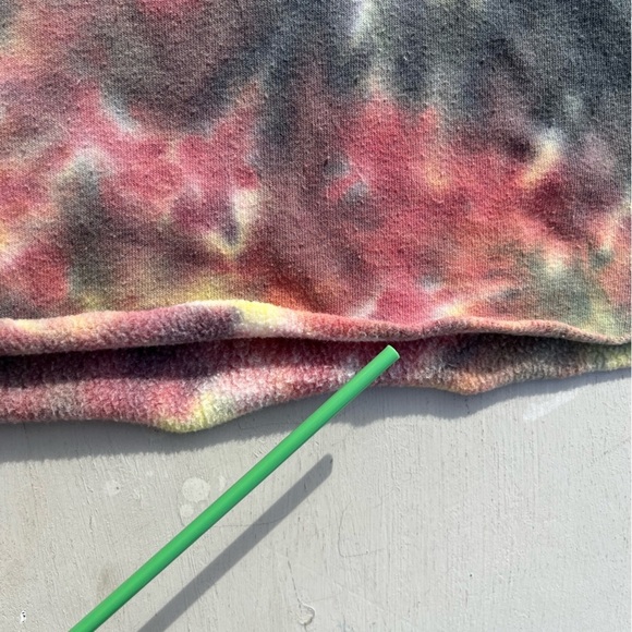 Women's Lurking Class Hoodie Multicolor Spell-Out S Streetwear CROPPED Tie Dyed - Picture 8 of 16